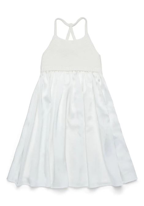 Abito Smanicato In Doppio Tessuto Bianco MAX&CO. KIDS | MX0142-MX092MX103